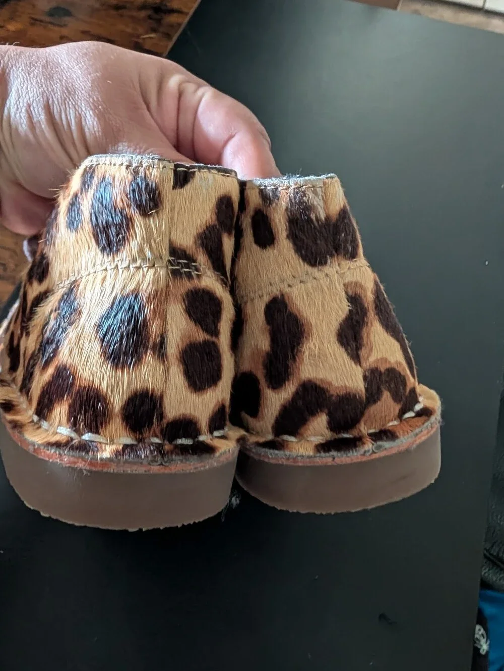 Ralph Lauren Leopard Print Lace-Up Boots - Brown